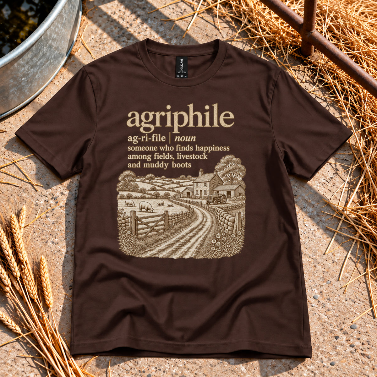 Agriphile T-Shirt in Dark Chocolate