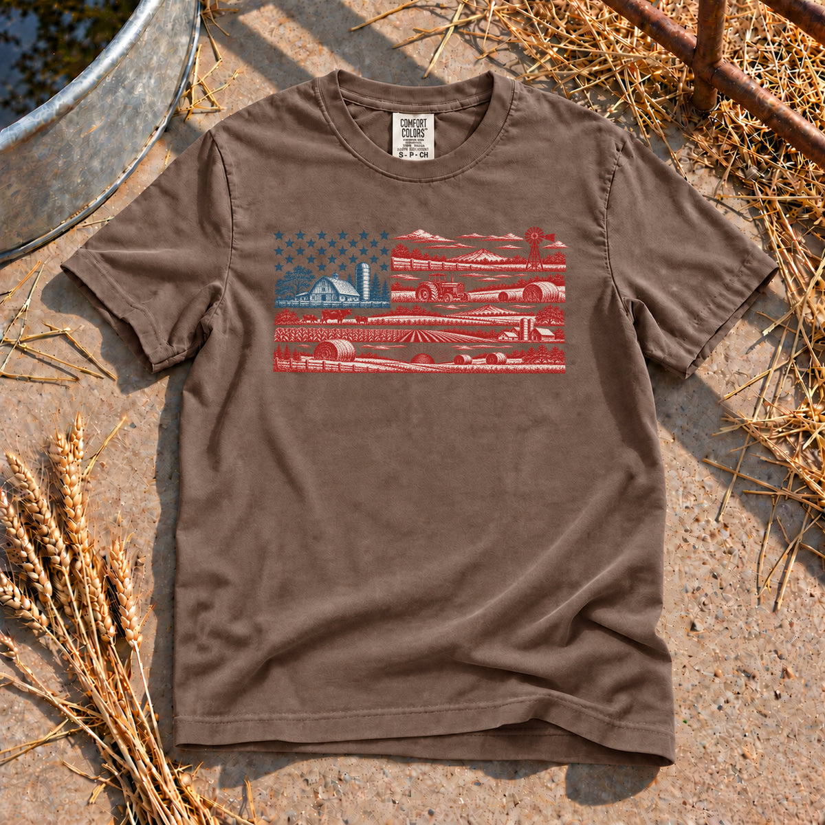 American Farm T-Shirt in Espresso