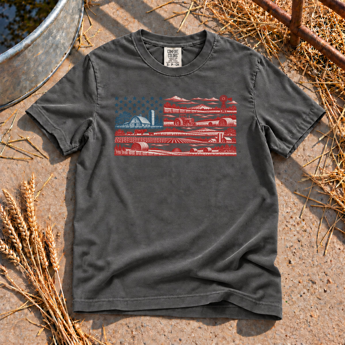 American Farm T-Shirt in Pepper