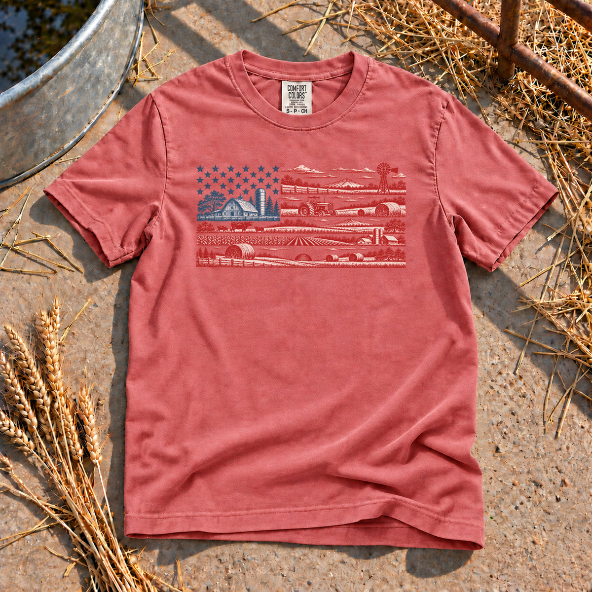 American Farm T-Shirt in Watermelon