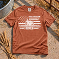 Proud American Farmer T-Shirt in Yam