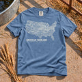 American Farmland T-Shirt in Blue Jean