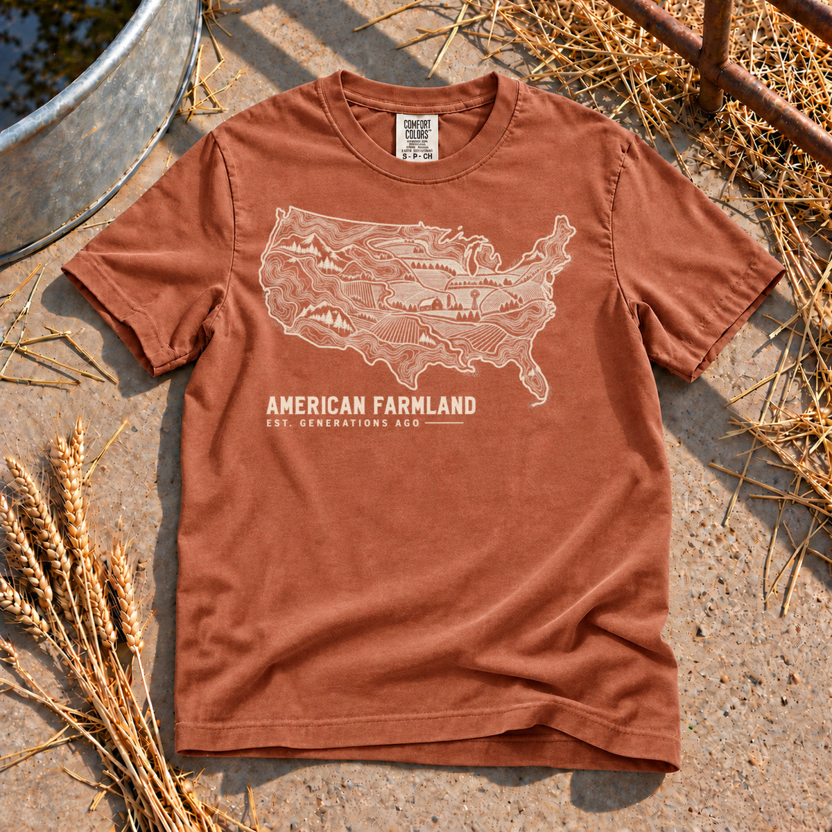 American Farmland T-Shirt in Yam