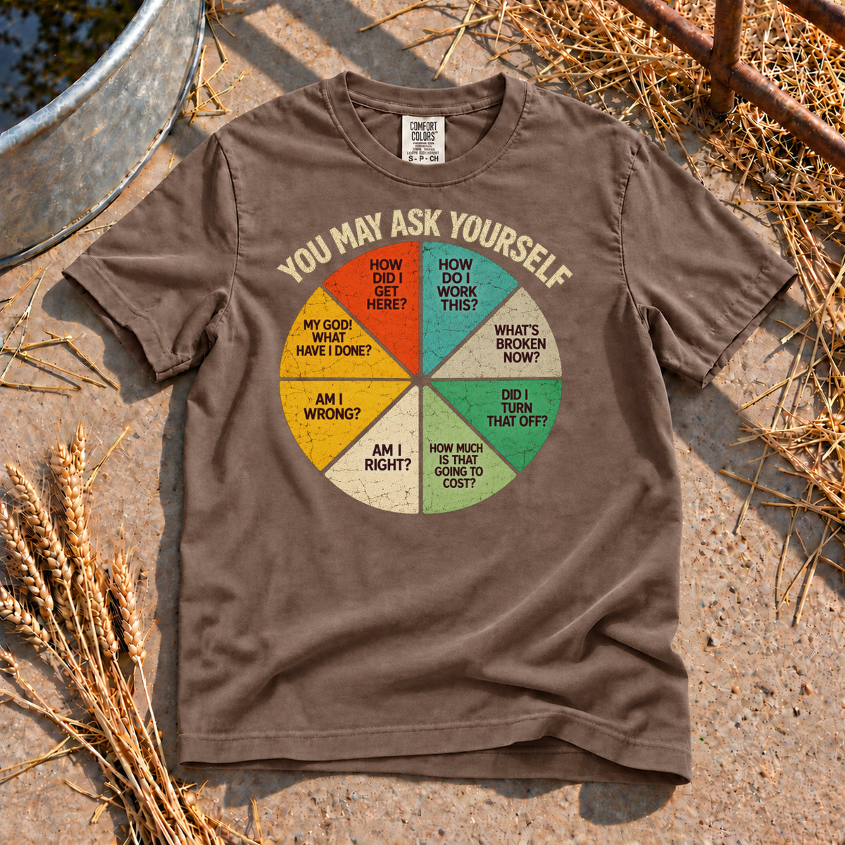 You May Ask Yourself T-Shirt in Espresso
