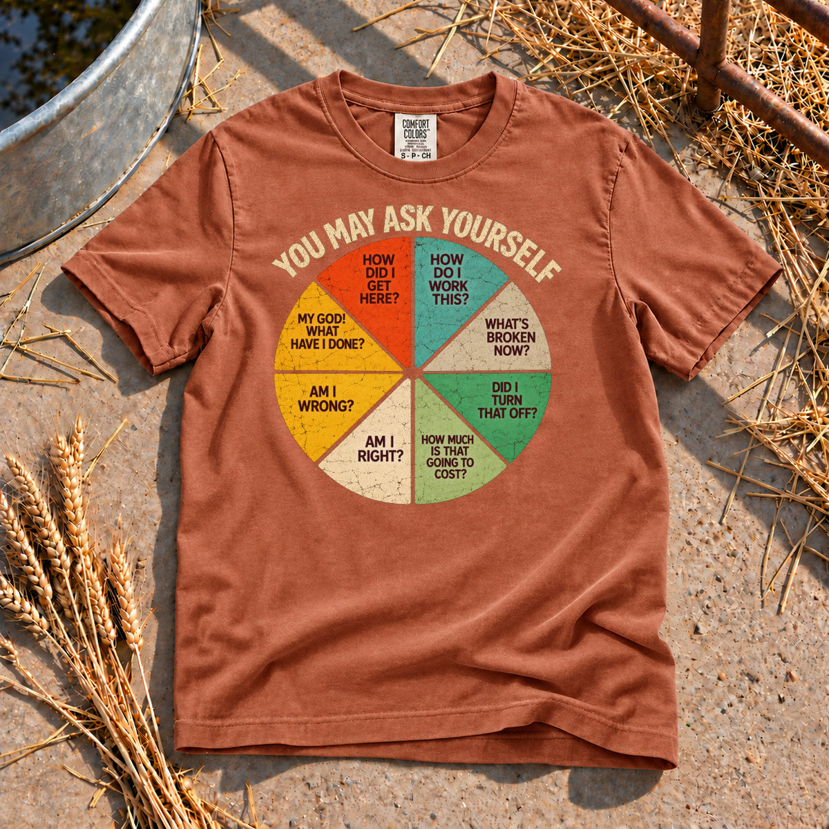 You May Ask Yourself T-Shirt in Yam