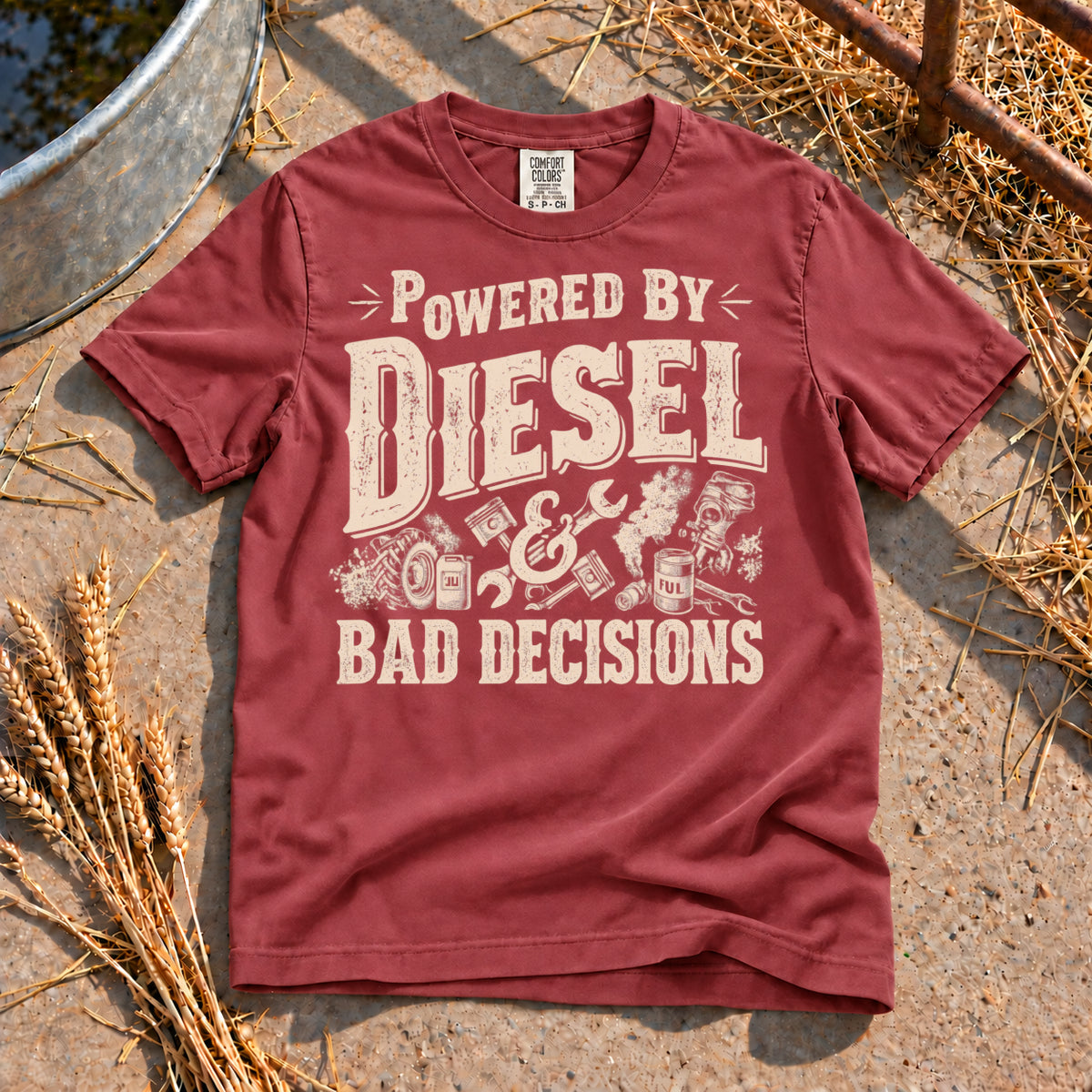 Bad Decisions T-Shirt in Brick