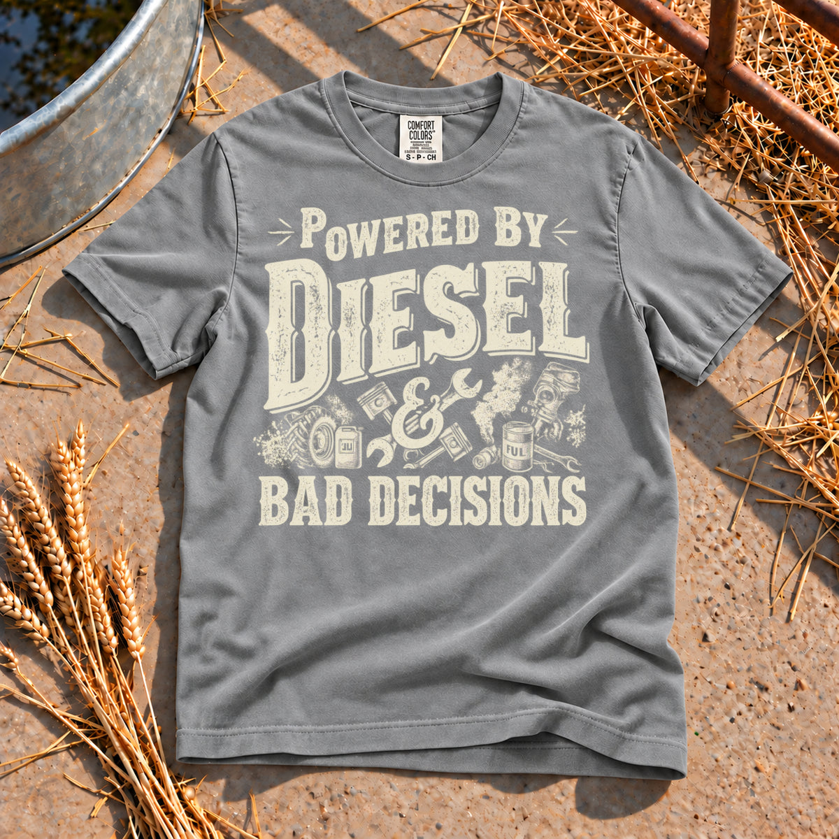 Bad Decisions T-Shirt in Grey
