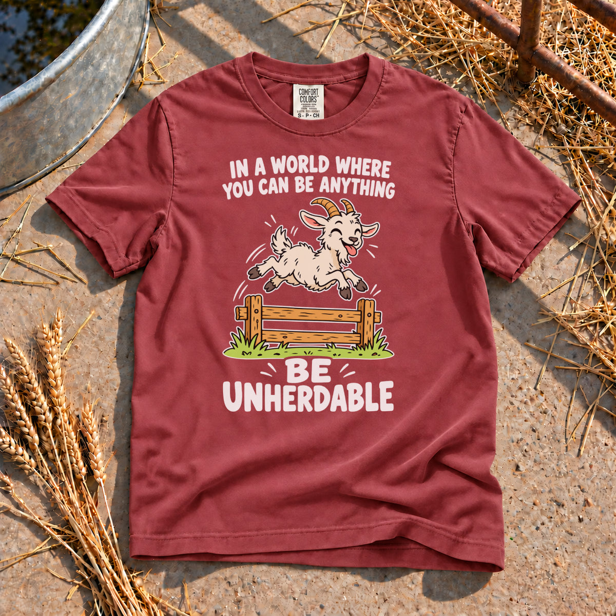 Be Unherdable T-Shirt in Brick
