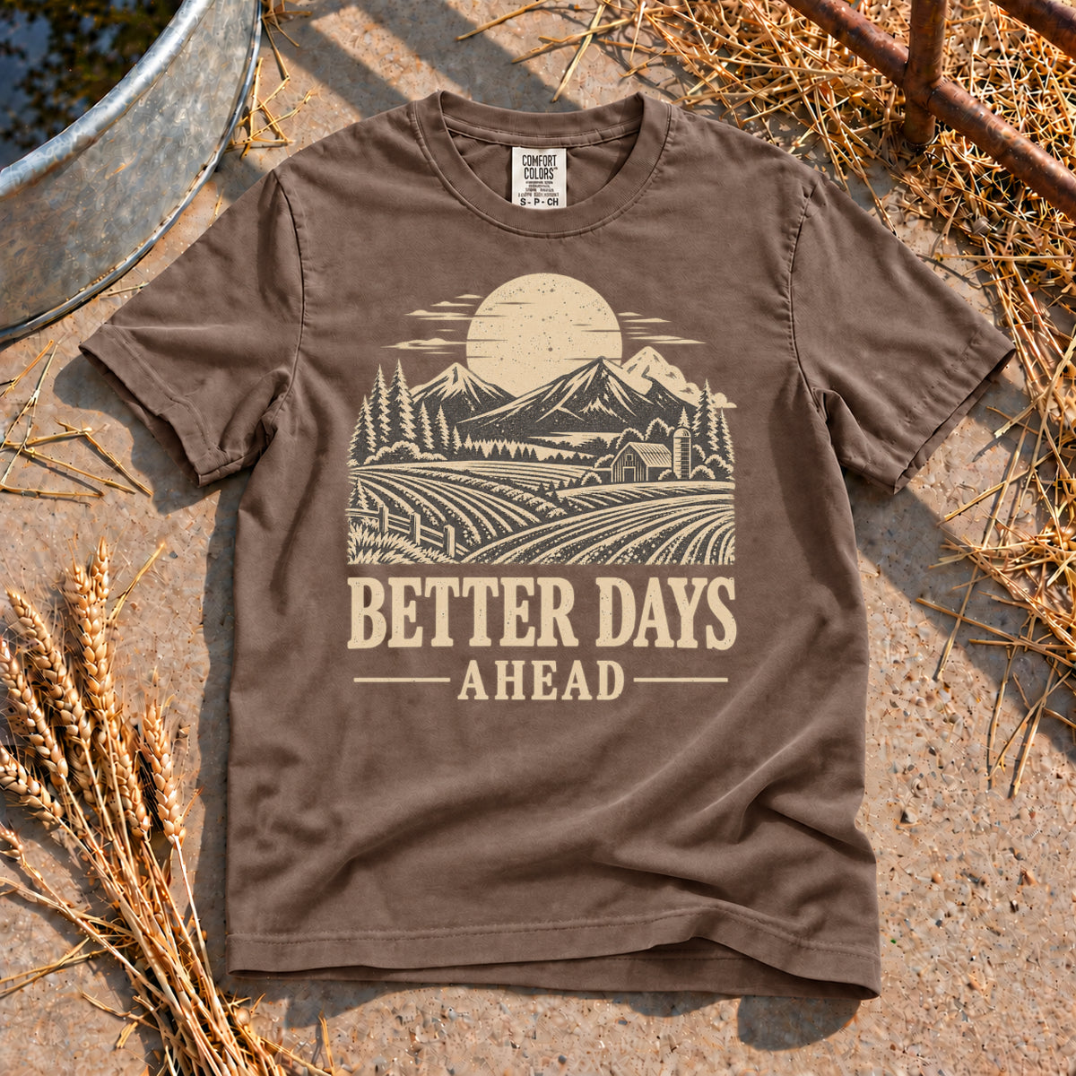 Better Days Ahead T-Shirt in Espresso