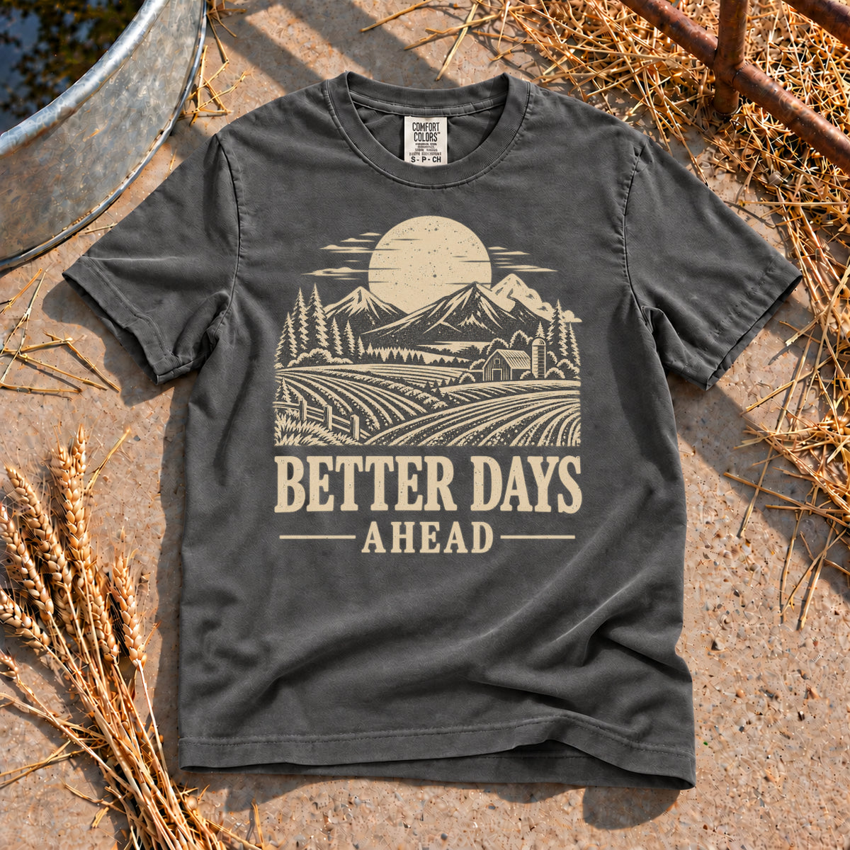 Better Days Ahead T-Shirt in Pepper
