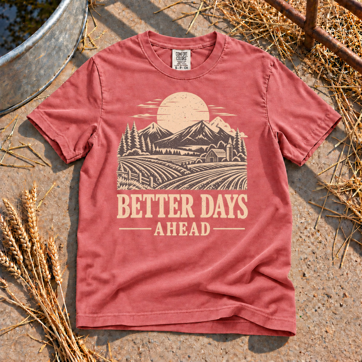 Better Days Ahead T-Shirt in Watermelon
