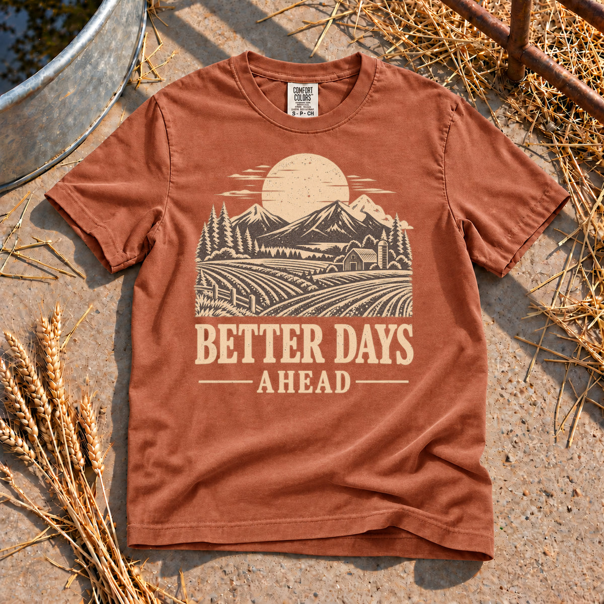 Better Days Ahead T-Shirt in Yam