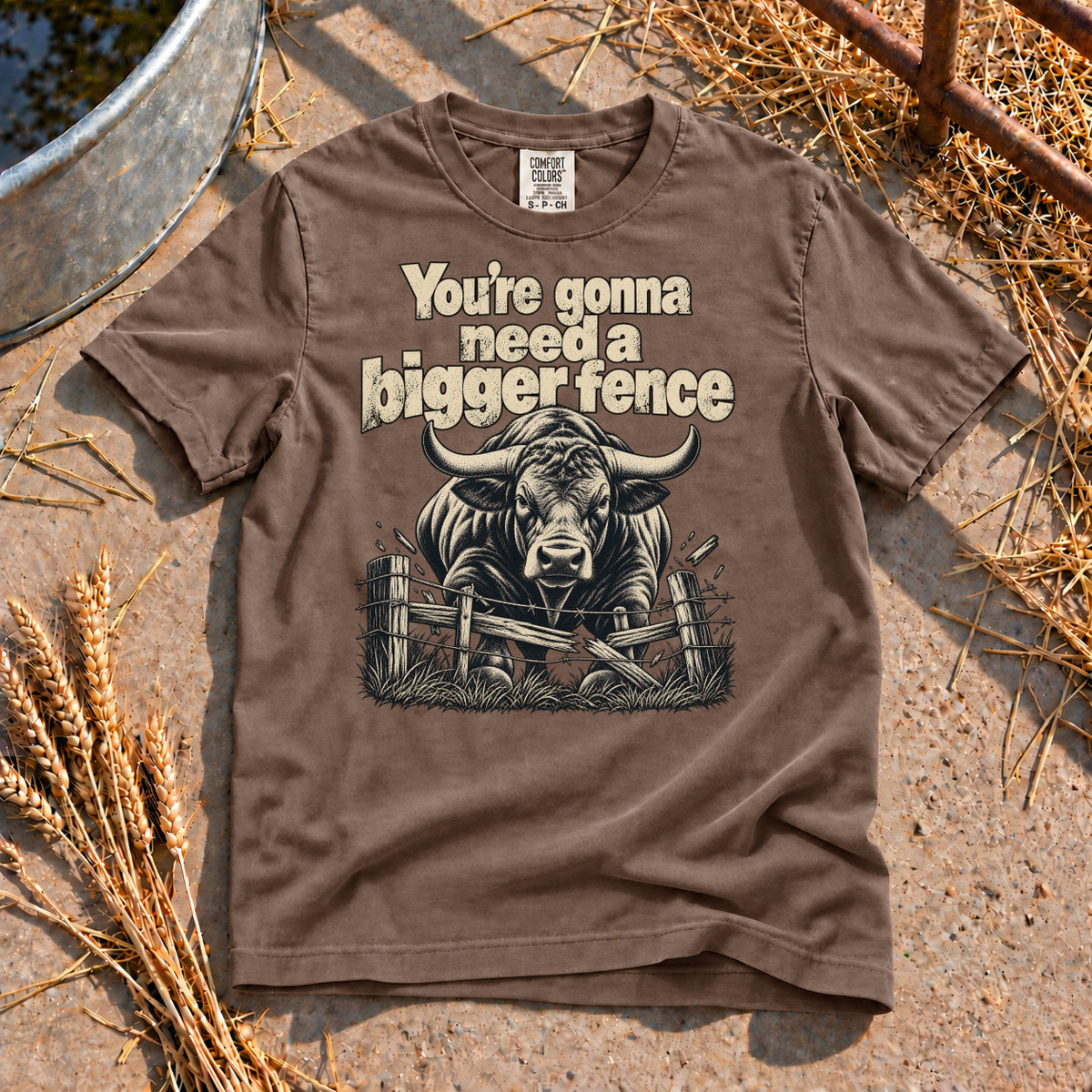 Bigger Fence T-Shirt in Espresso