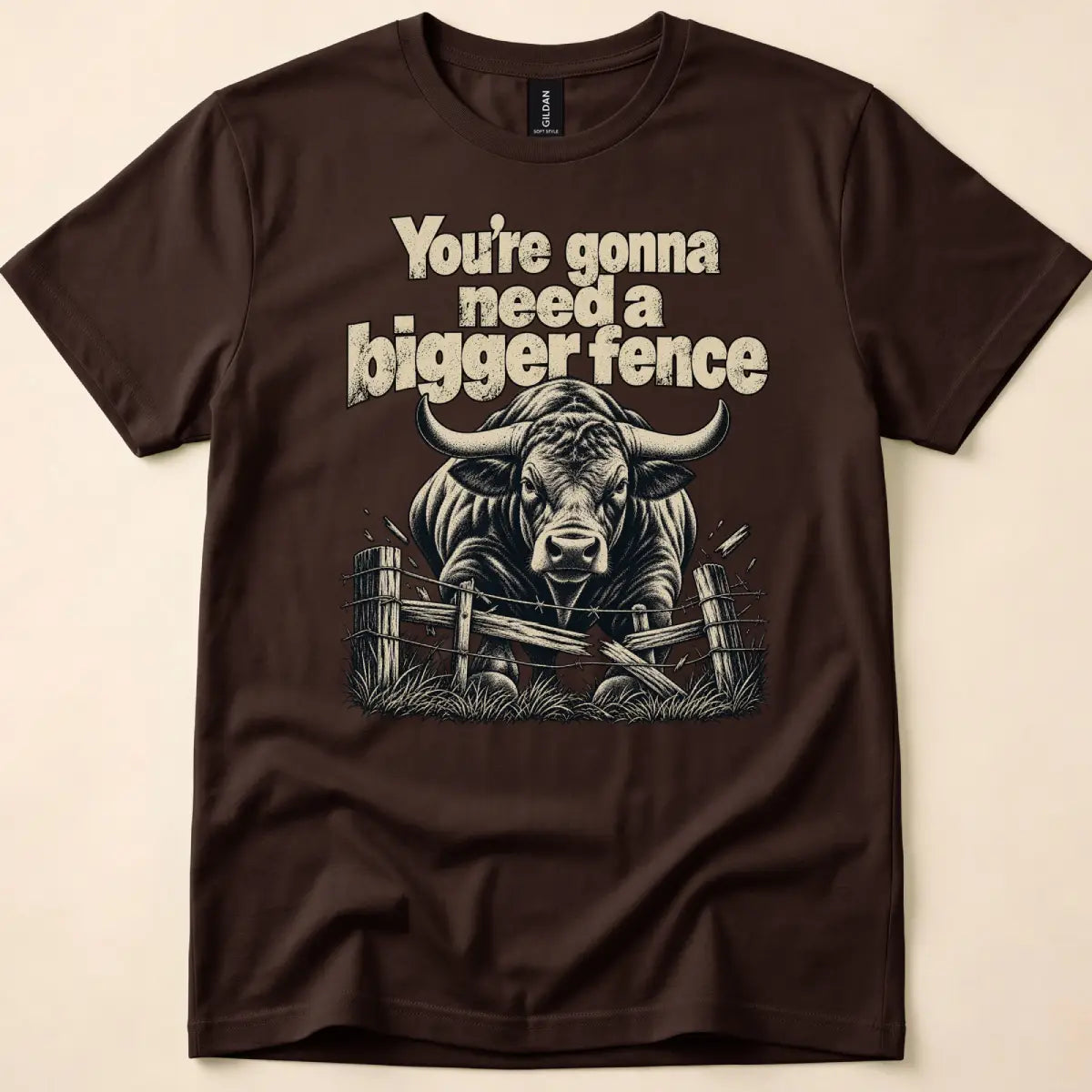 Bigger Fence T-Shirt in Dark Chocolate
