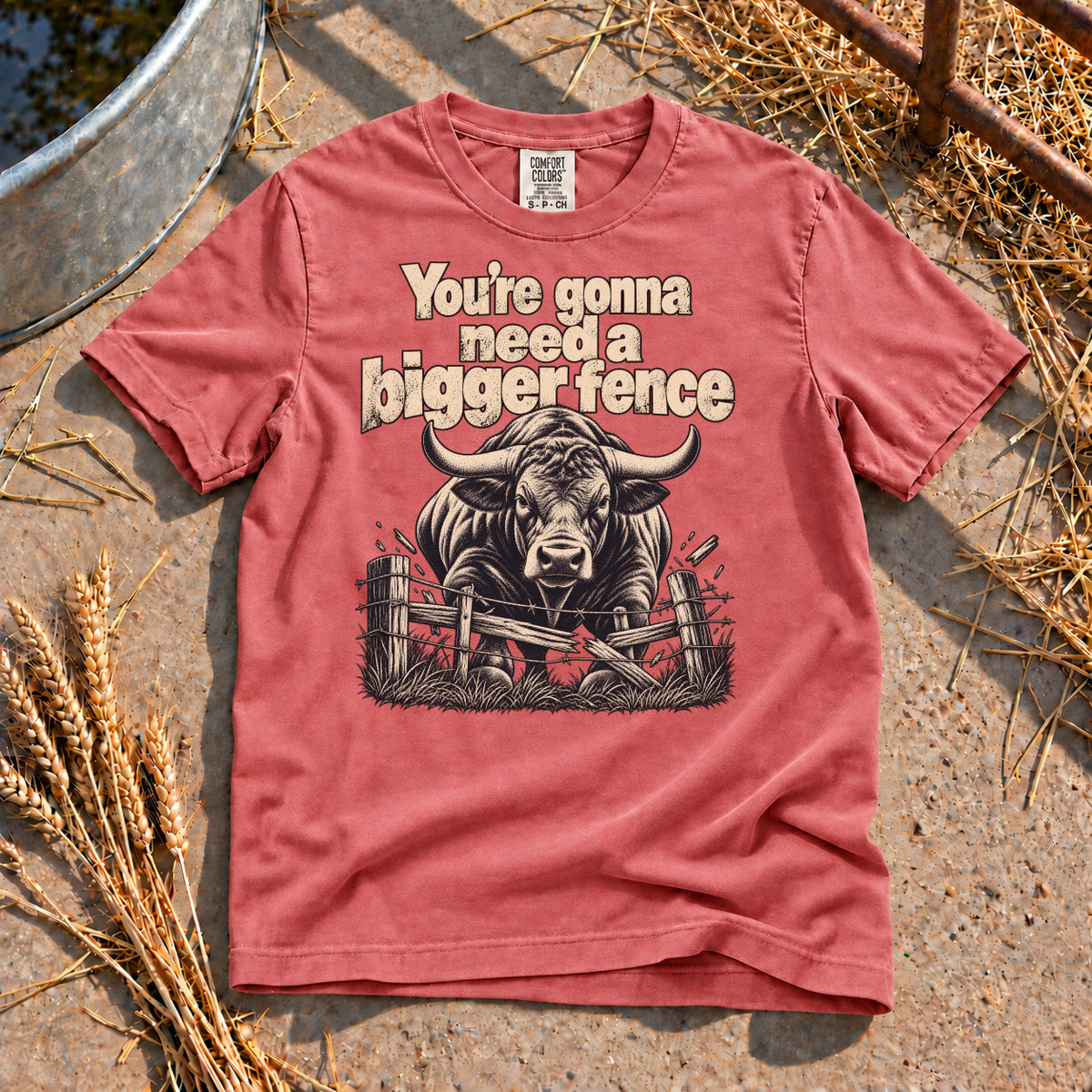 Bigger Fence T-Shirt in Watermelon