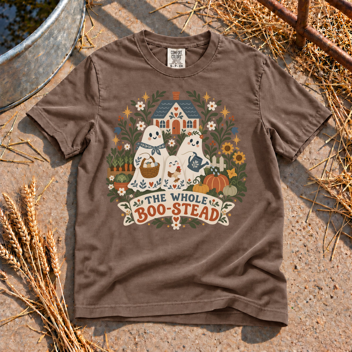 The Whole Boo-Stead T-Shirt in Espresso