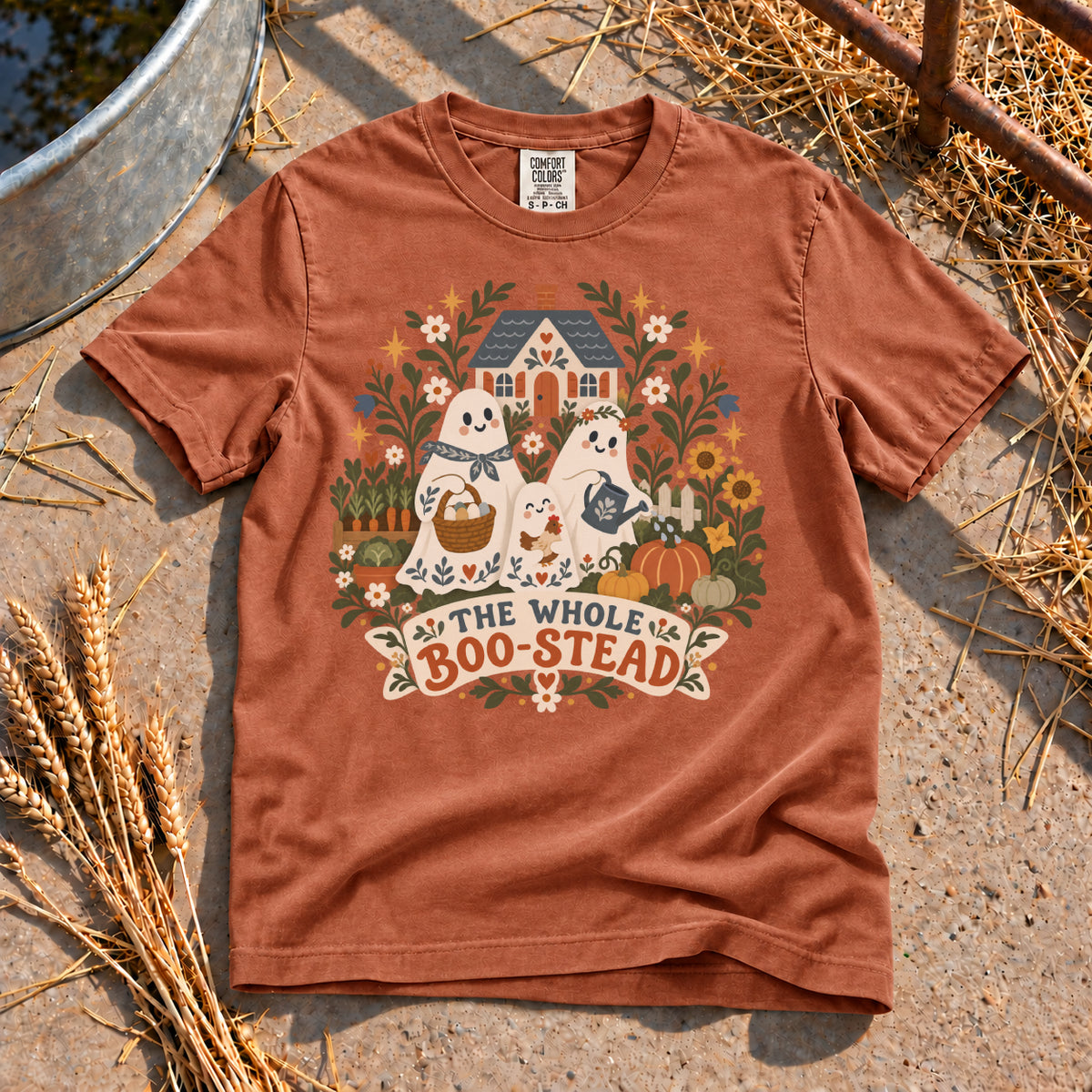 The Whole Boo-Stead T-Shirt in Yam