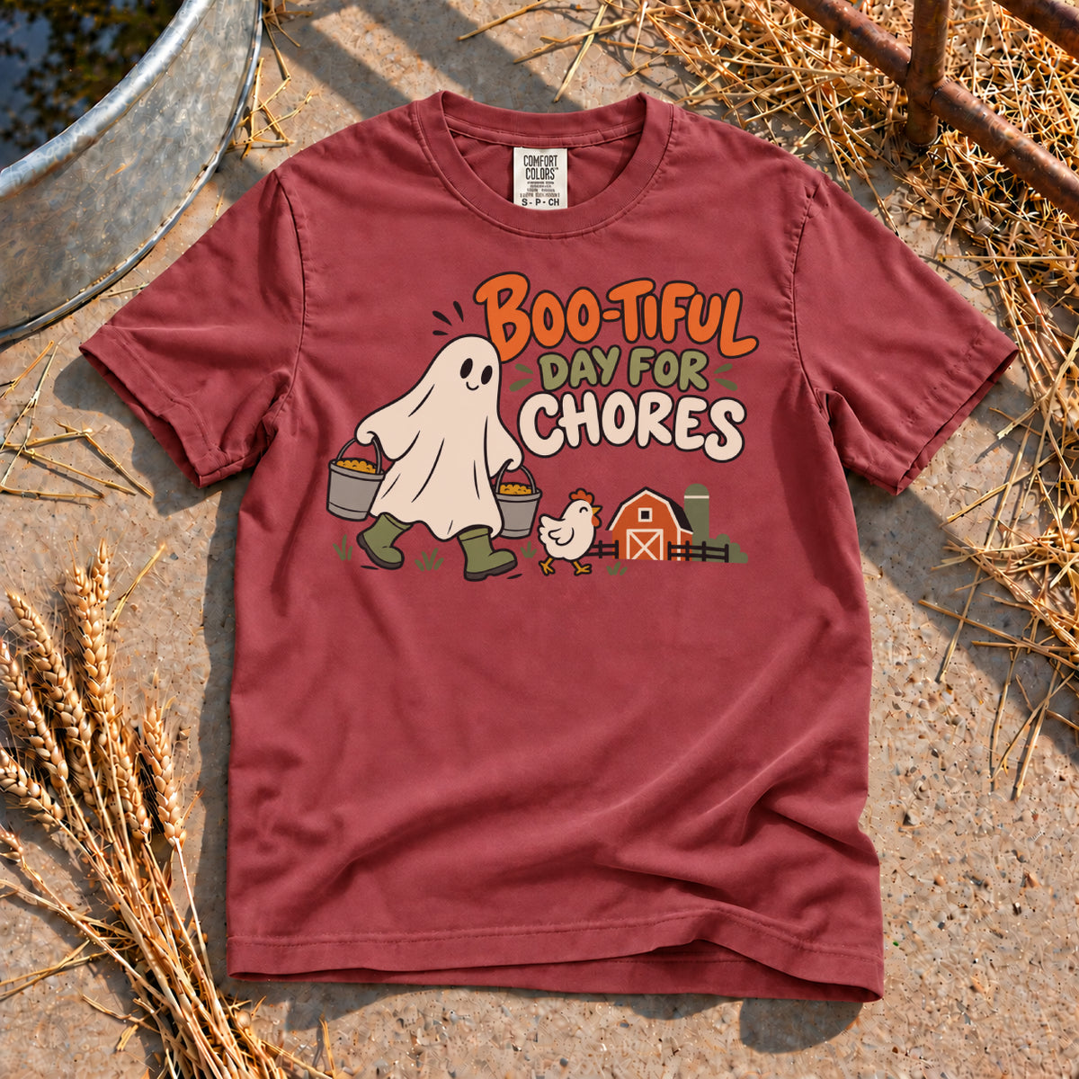 Boo-tiful Day T-Shirt in Brick