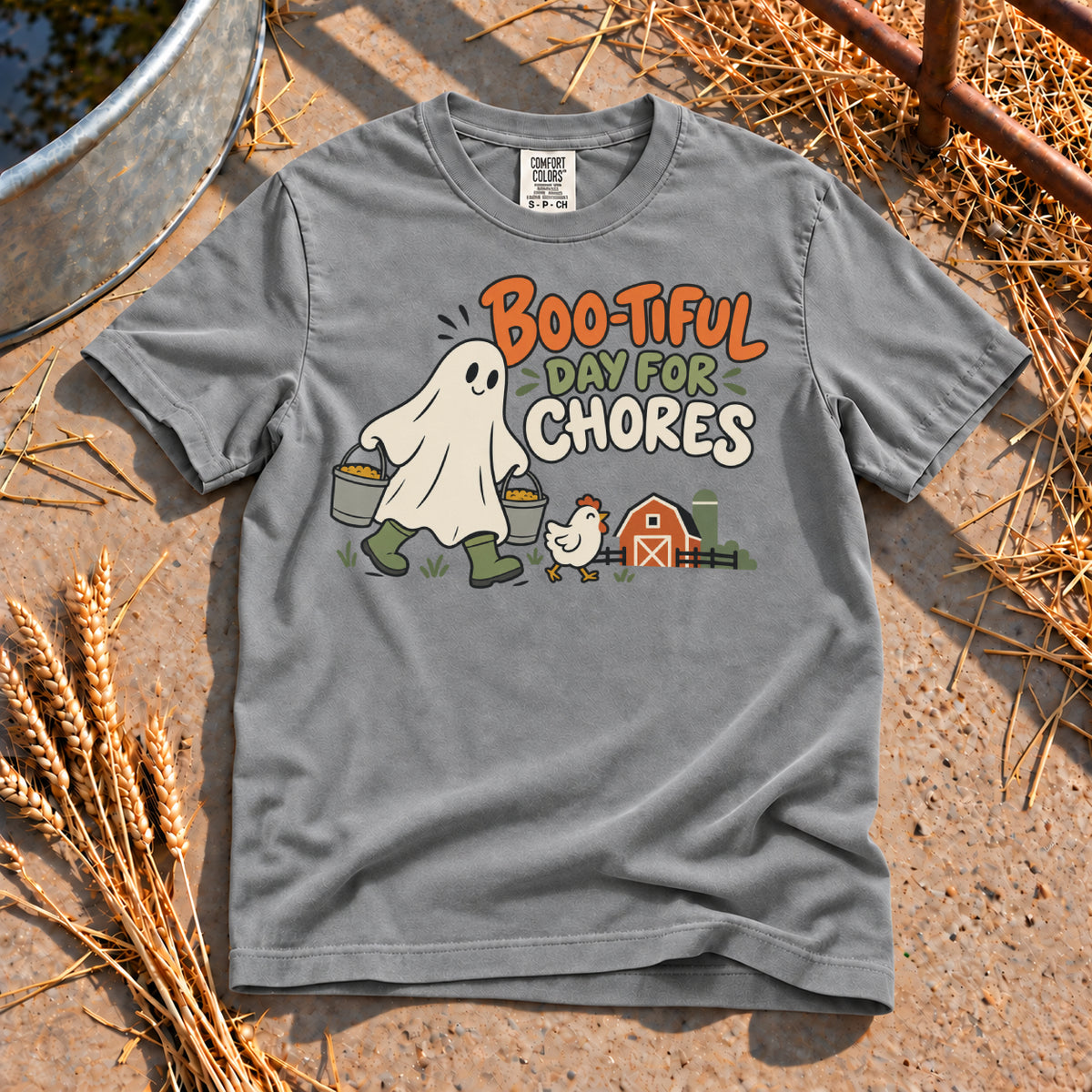 Boo-tiful Day T-Shirt in Grey