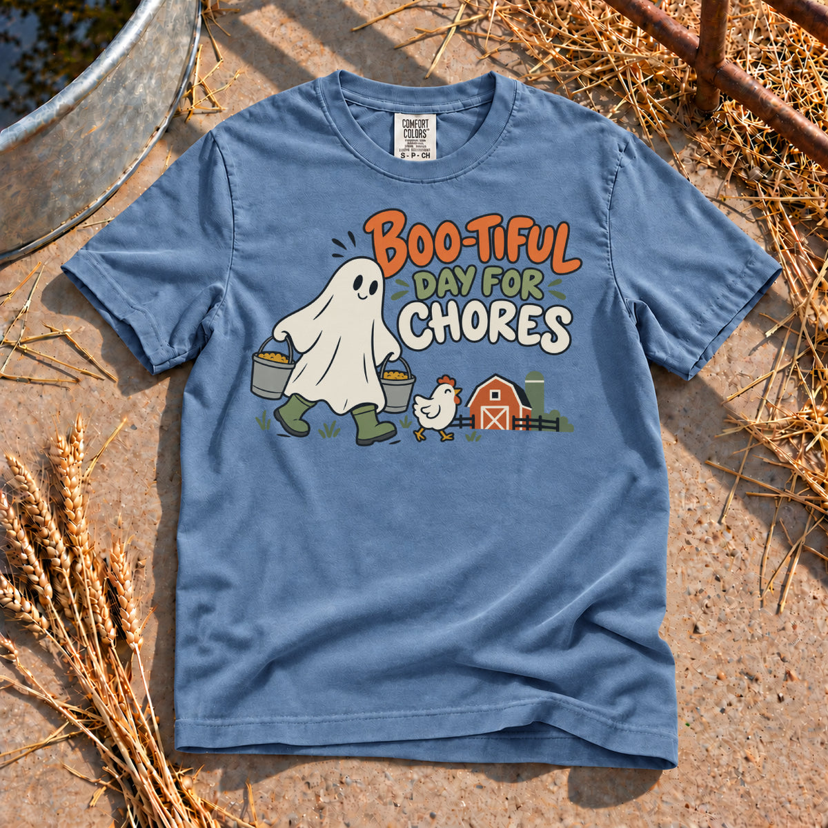 Boo-tiful Day T-Shirt in Blue Jean