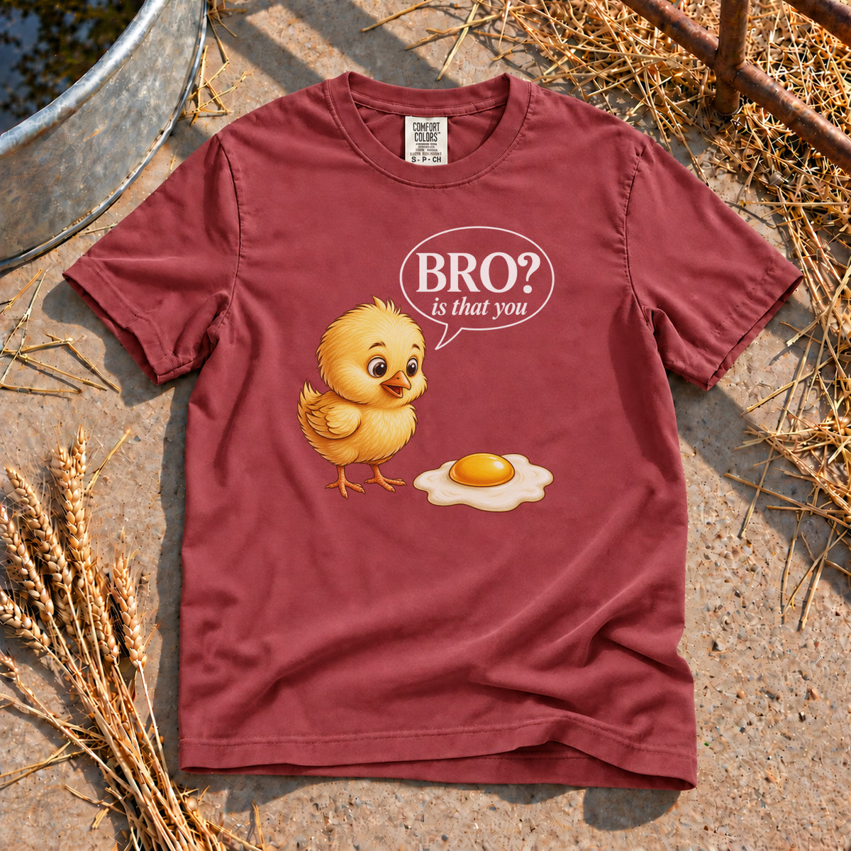 Chick Bro T-Shirt in Brick