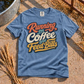 Coffee and Feed Bills T-Shirt in Blue Jean