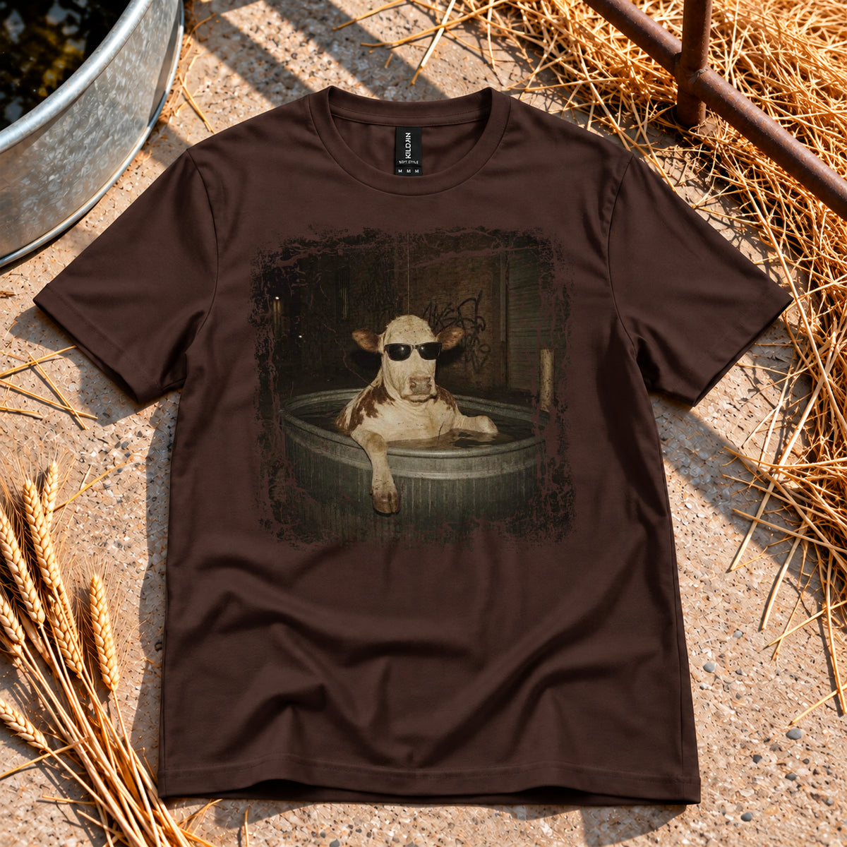 Cool Cow T-Shirt in Dark Chocolate
