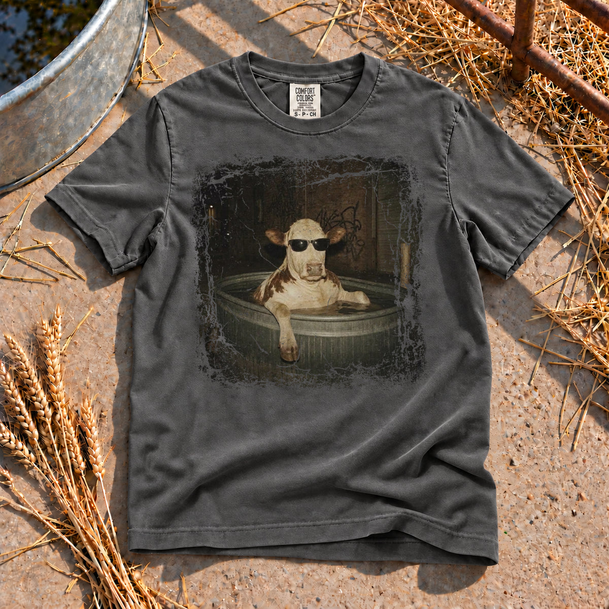 Cool Cow T-Shirt in Pepper