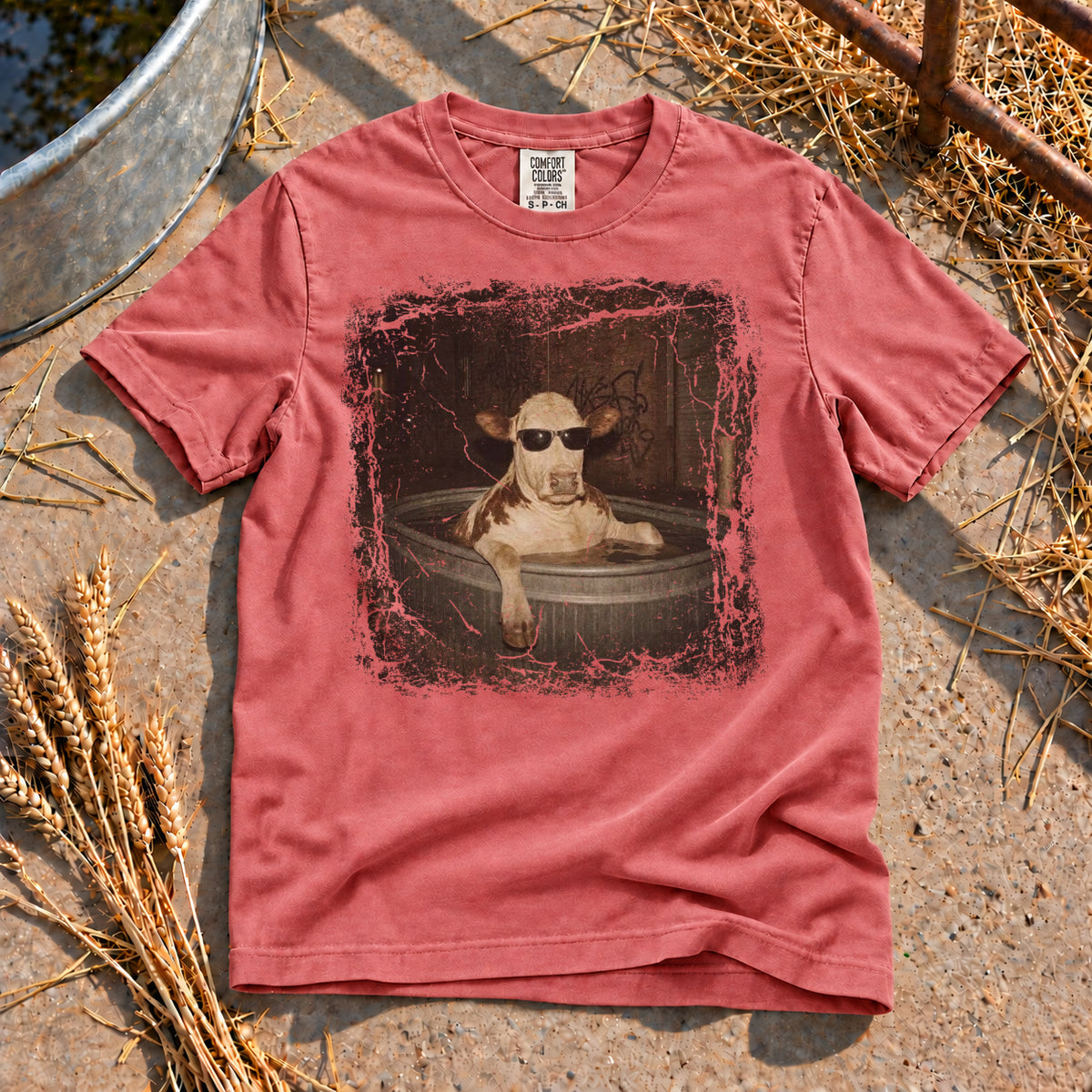 Cool Cow T-Shirt in Watermelon