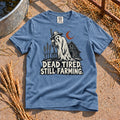 Dead Tired T-Shirt in Blue Jean