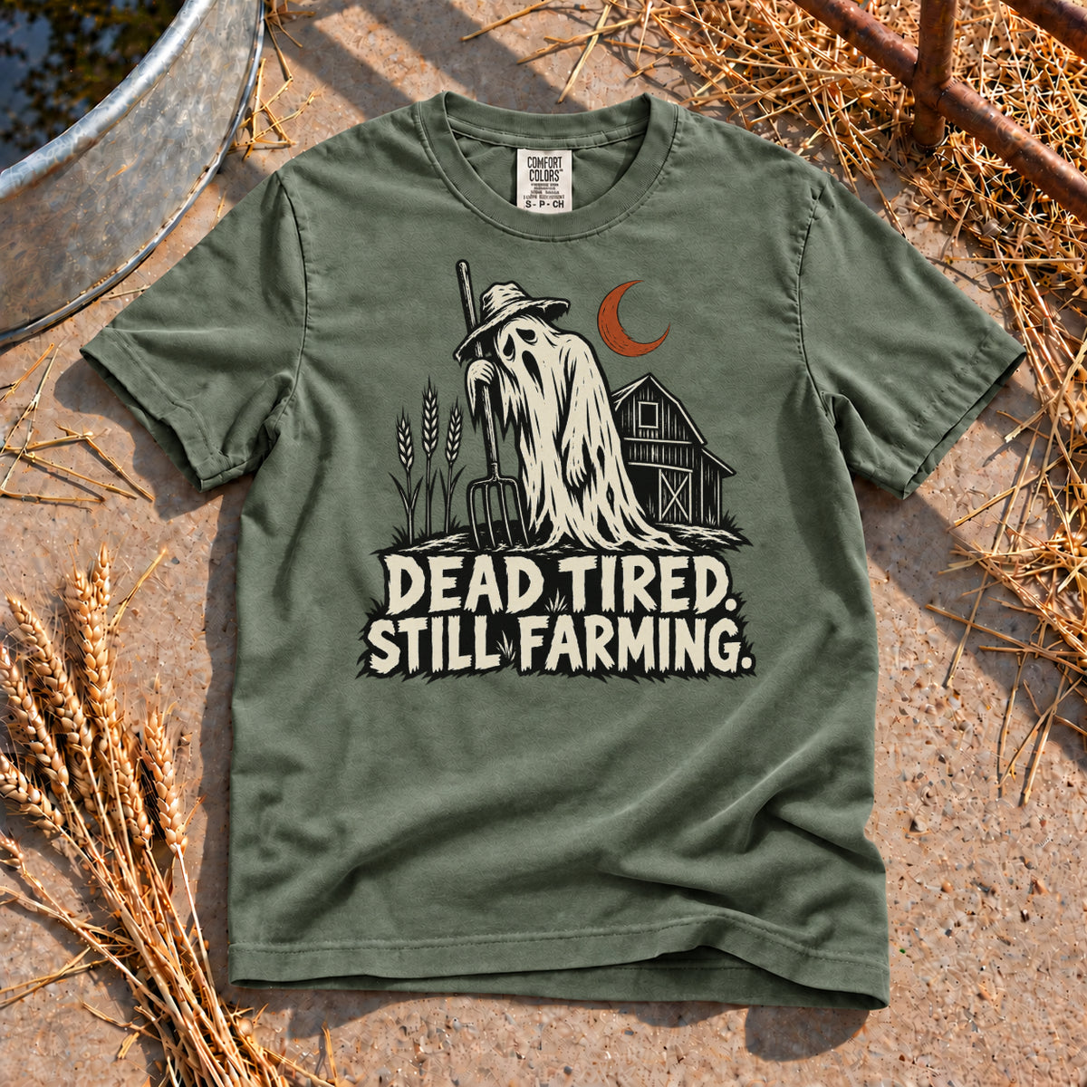 Dead Tired T-Shirt in Moss