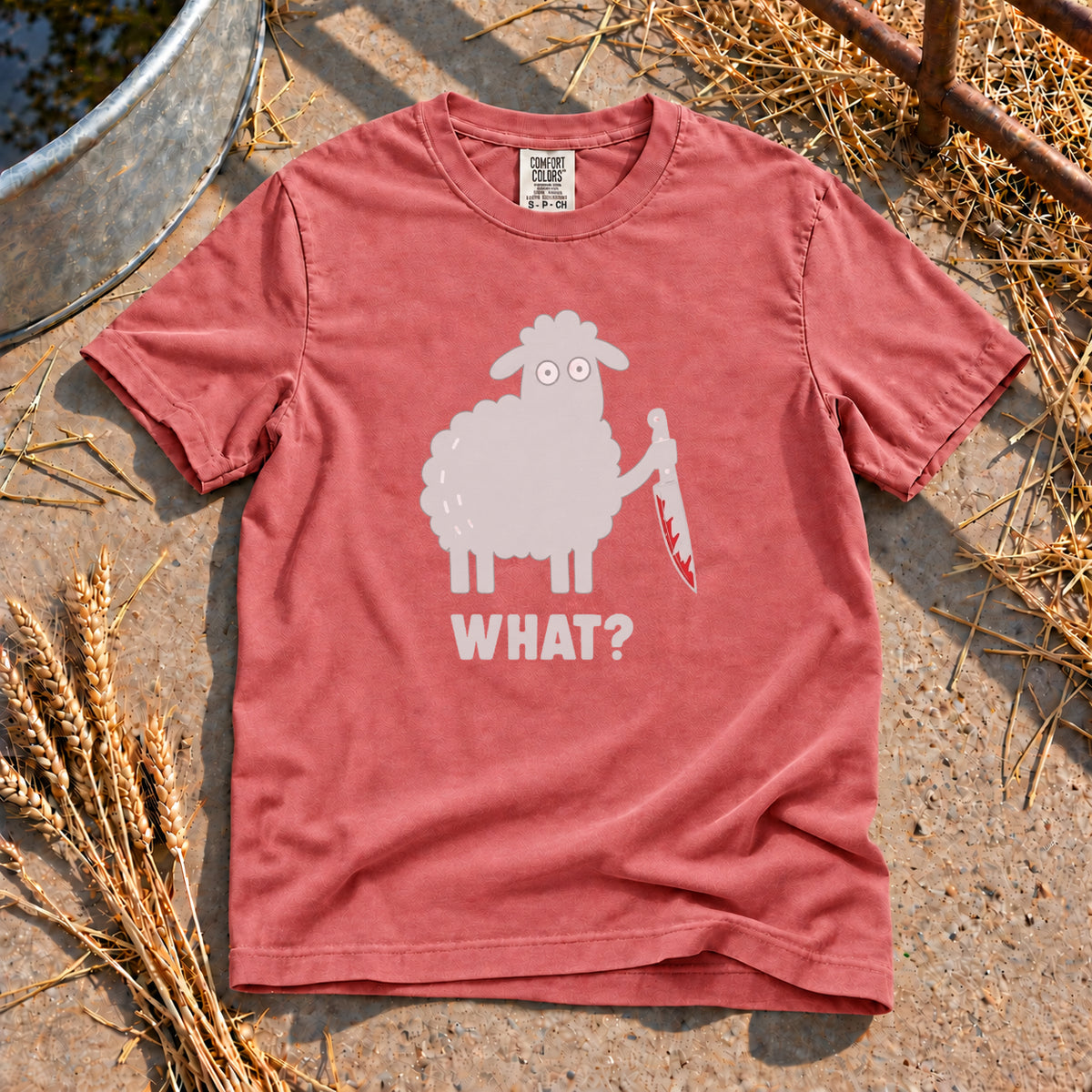 Deadly Sheep T-Shirt in Watermelon