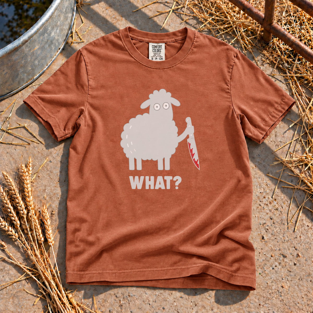 Deadly Sheep T-Shirt in Yam