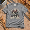 I Don't Care T-Shirt in Grey