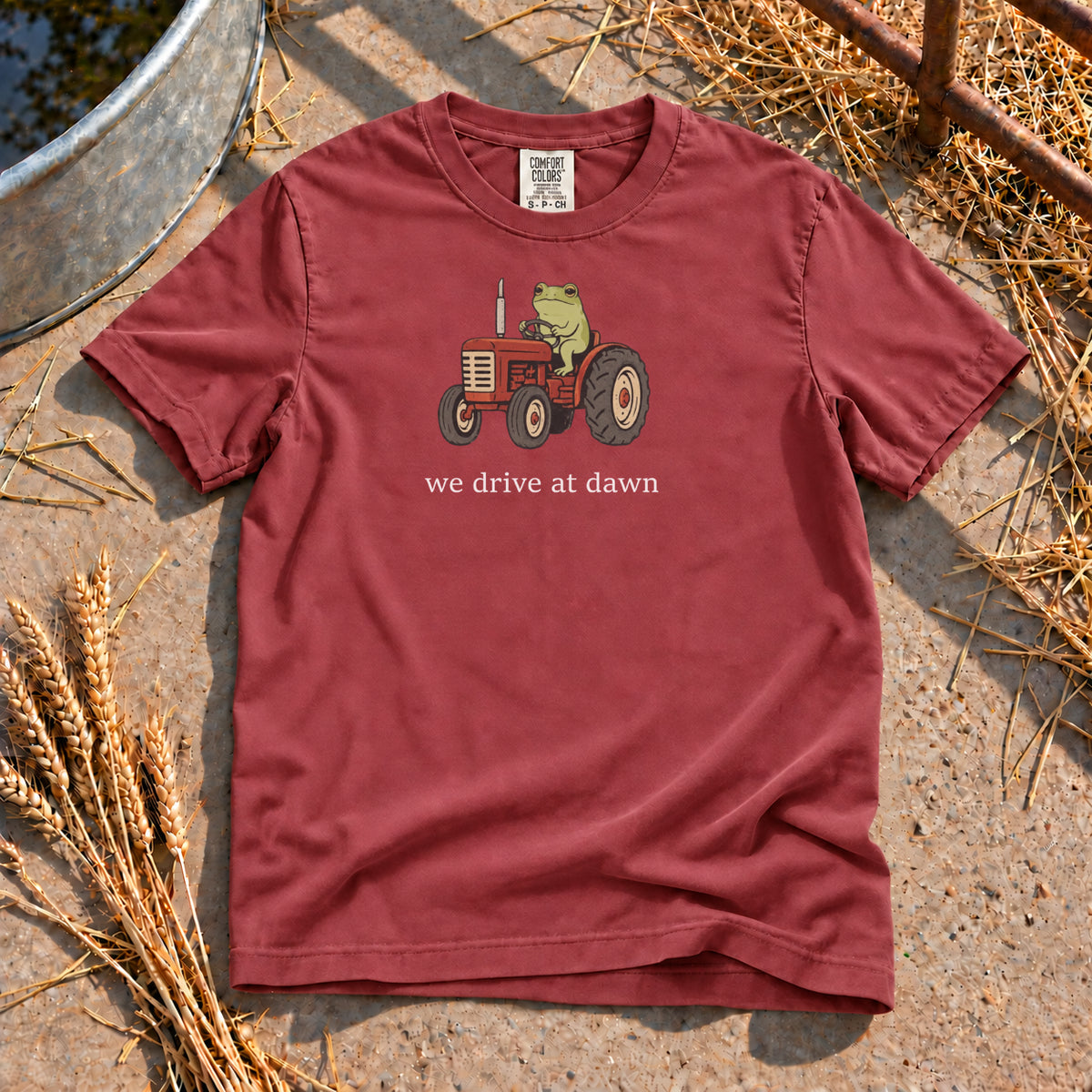 We Drive At Dawn T-Shirt in Brick