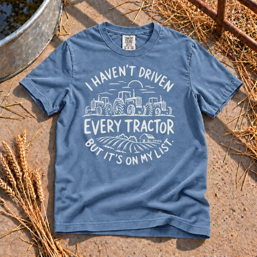 On My List T-Shirt in Blue Jean