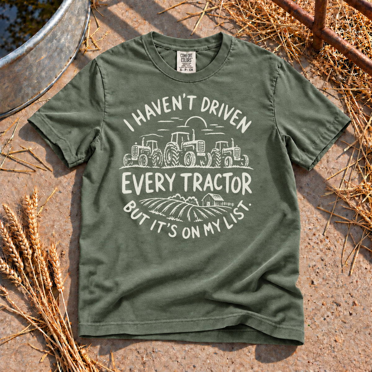 On My List T-Shirt in Moss