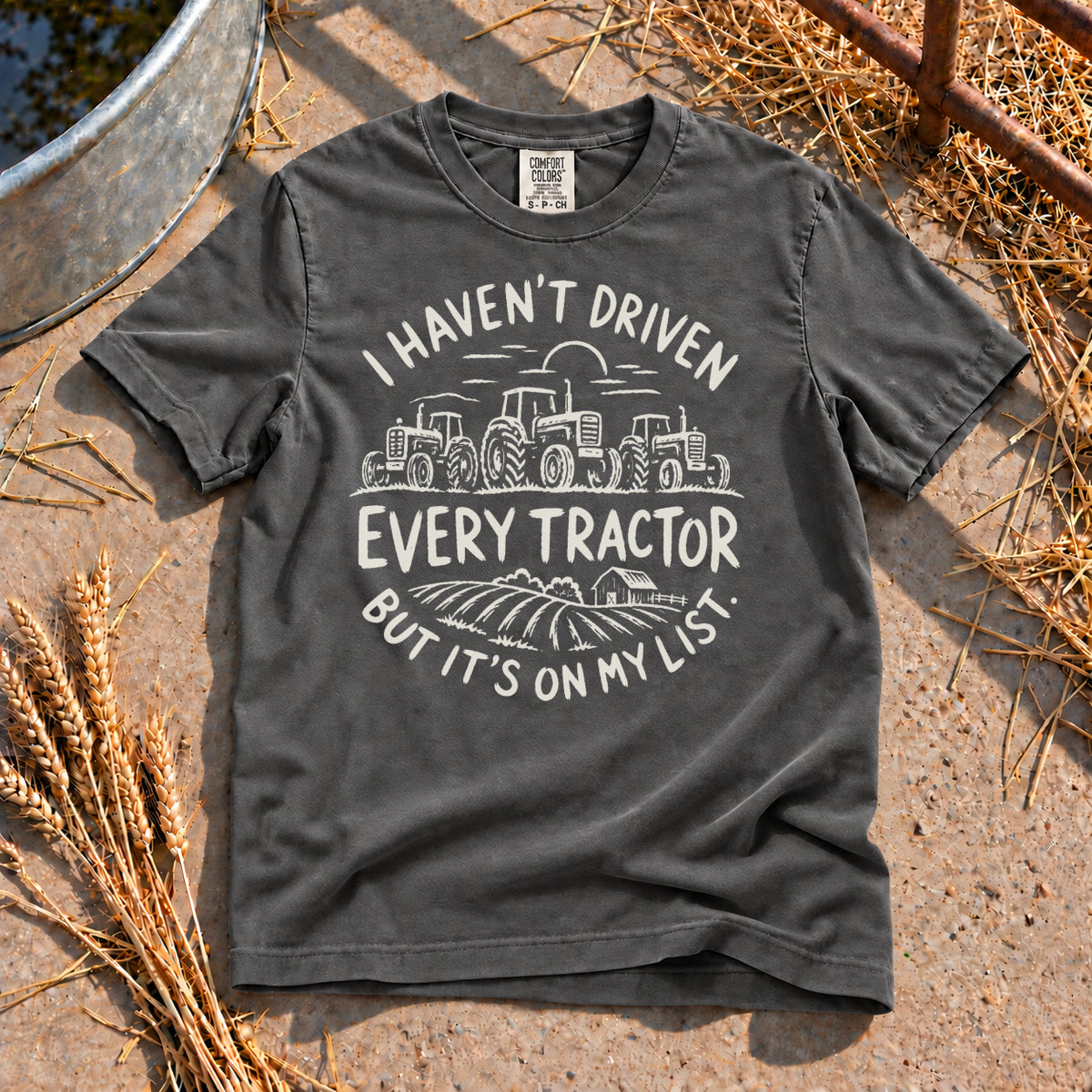 On My List T-Shirt in Pepper