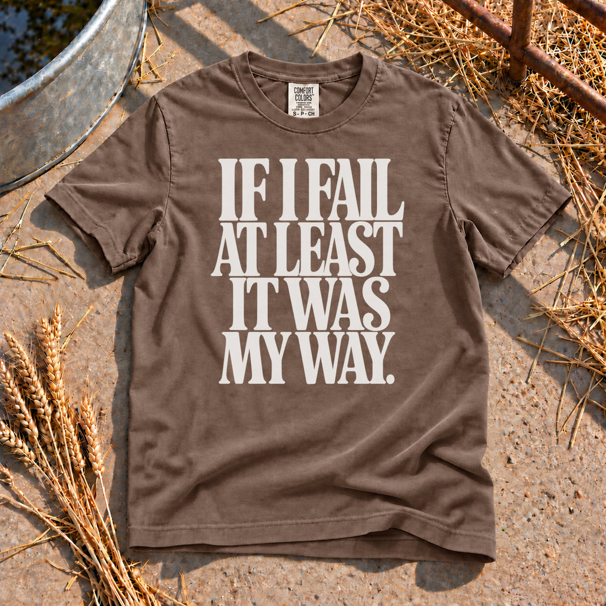 Fail My Way T-Shirt in Espresso