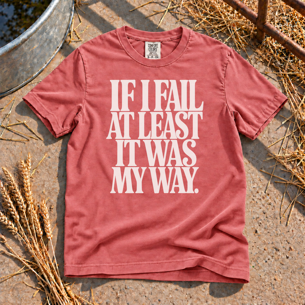 Fail My Way T-Shirt in Watermelon