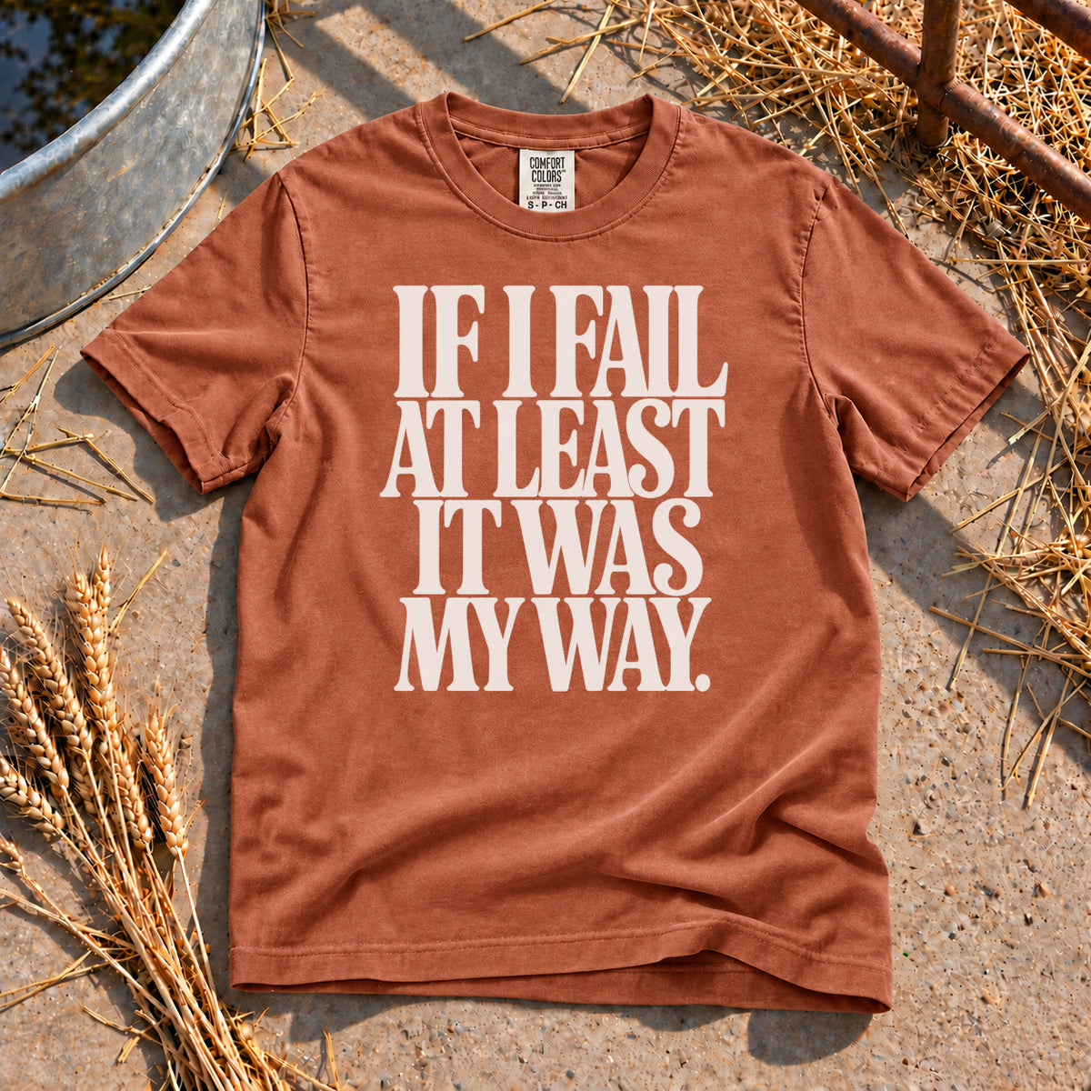 Fail My Way T-Shirt in Yam