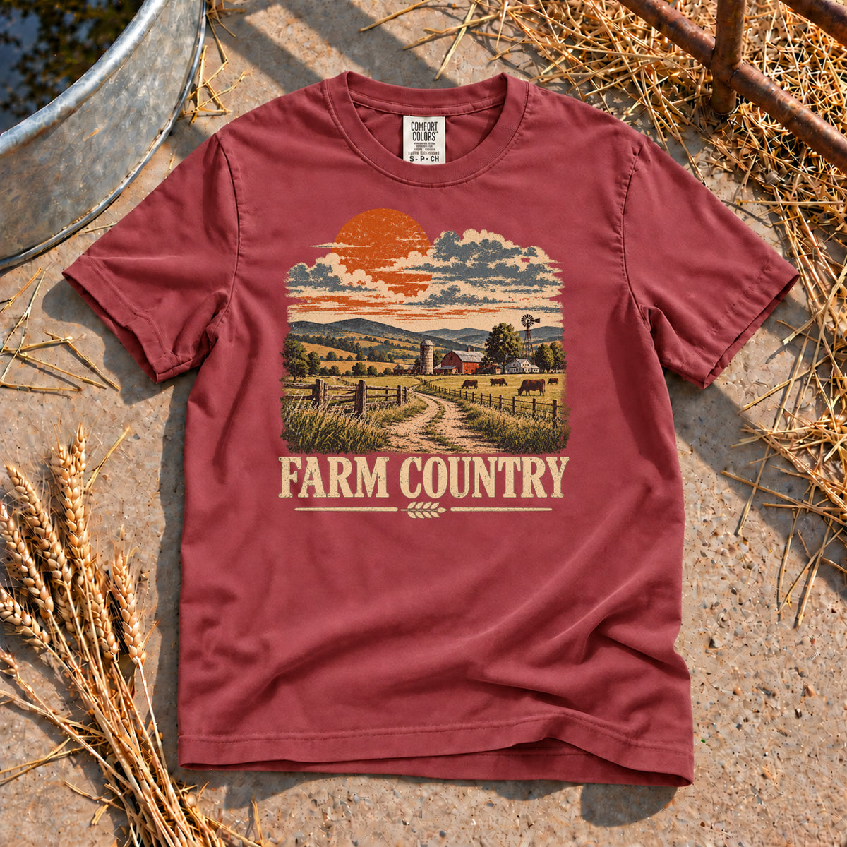 Farm Country T-Shirt in Brick