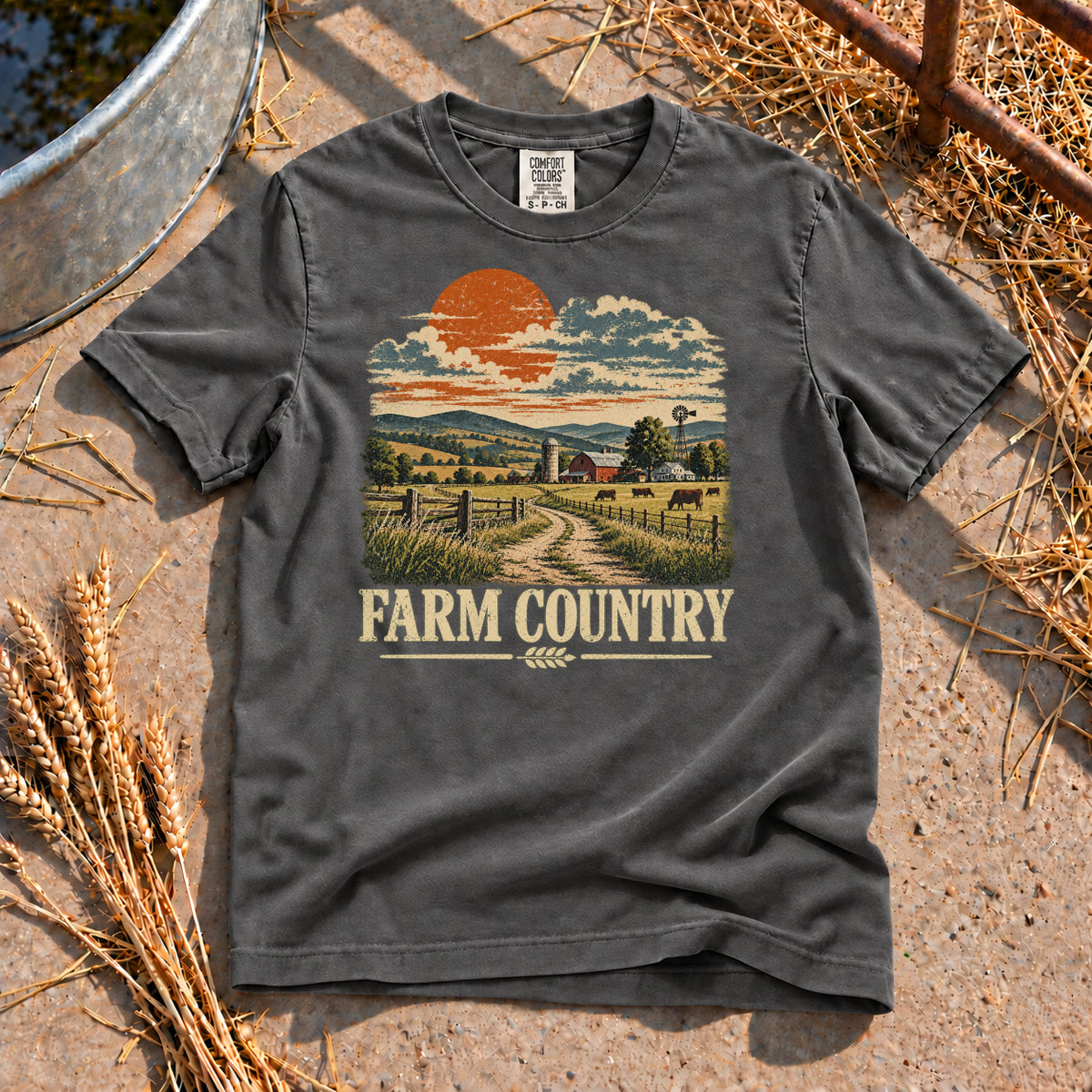 Farm Country T-Shirt in Pepper