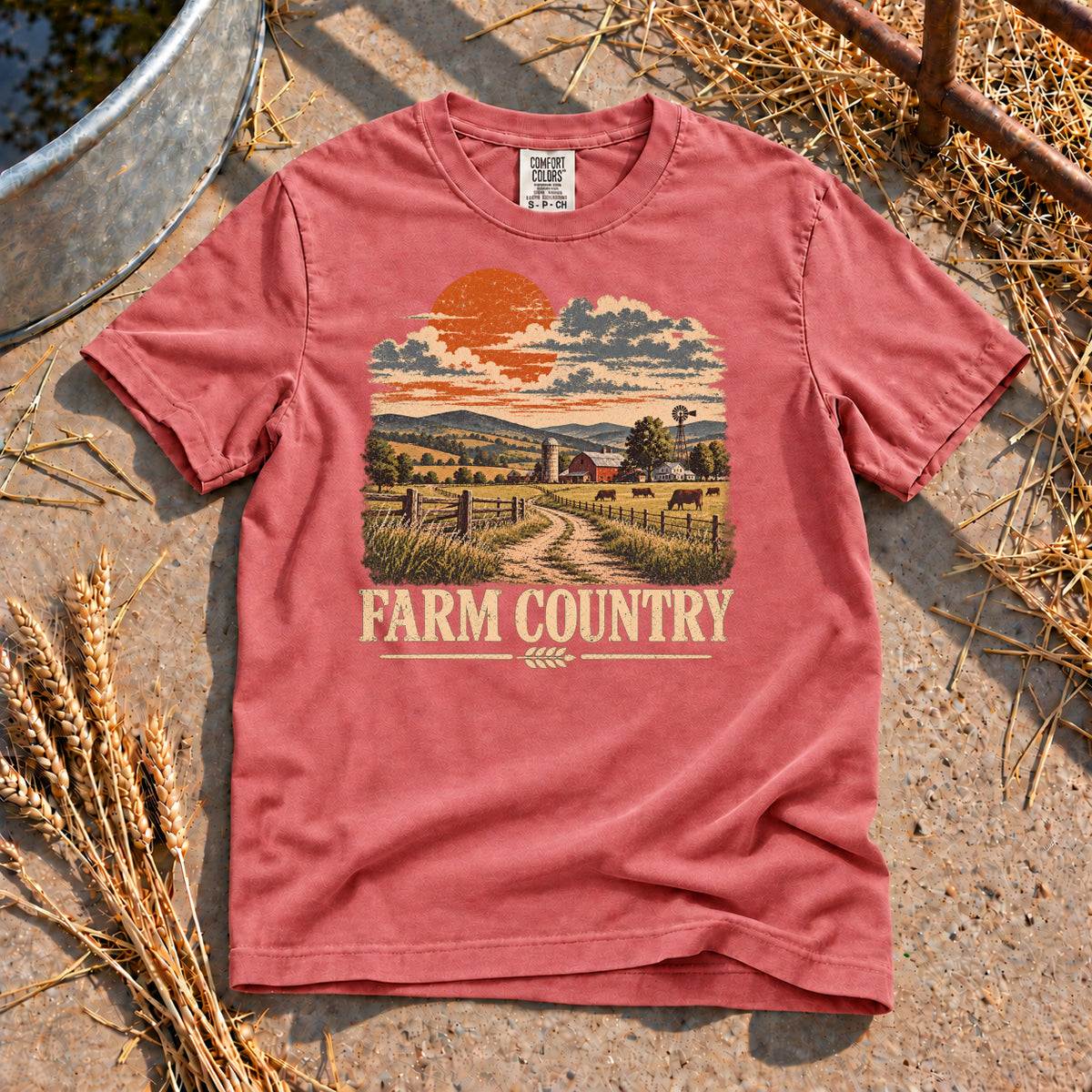 Farm Country T-Shirt in Watermelon