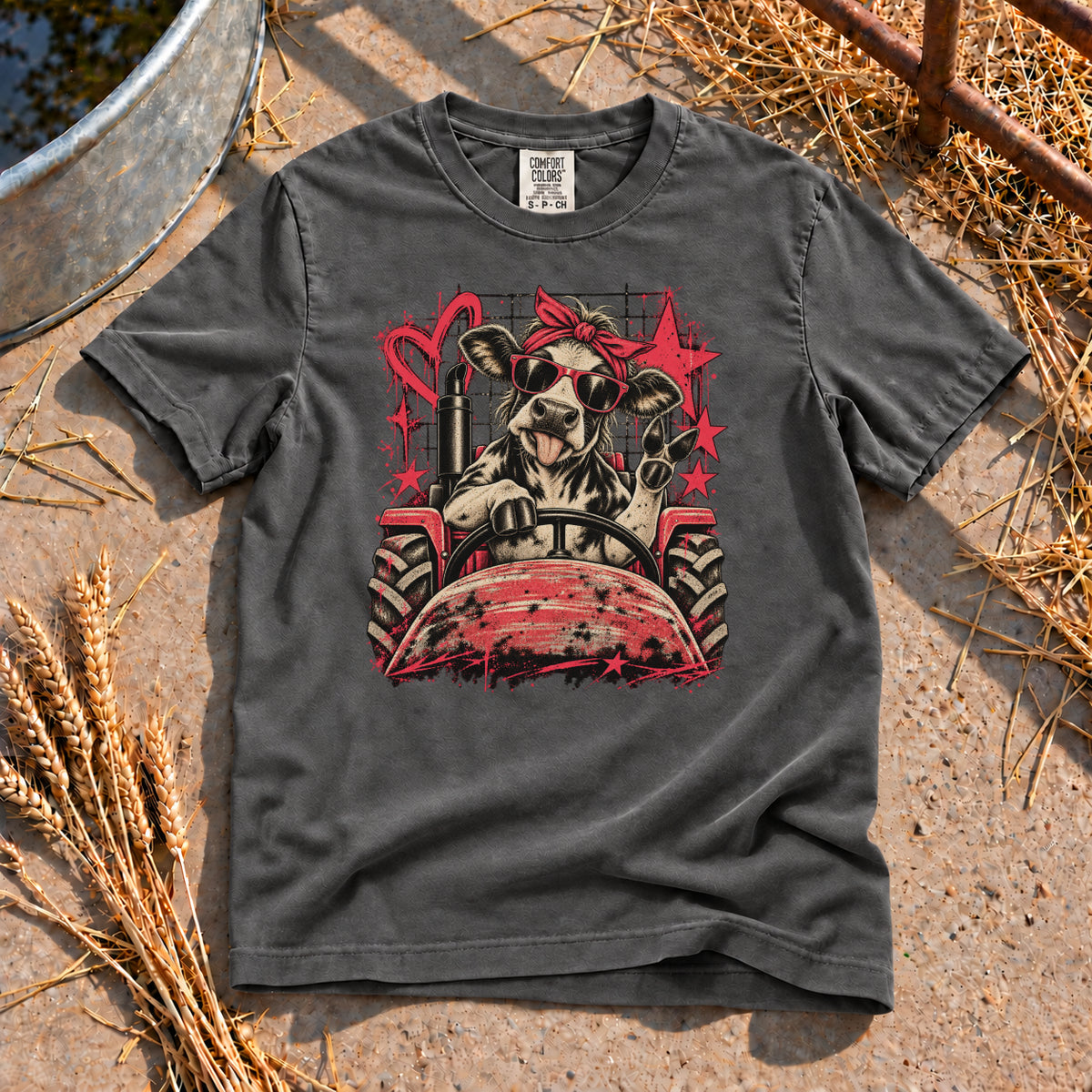 Farm Girl Energy T-Shirt in Pepper