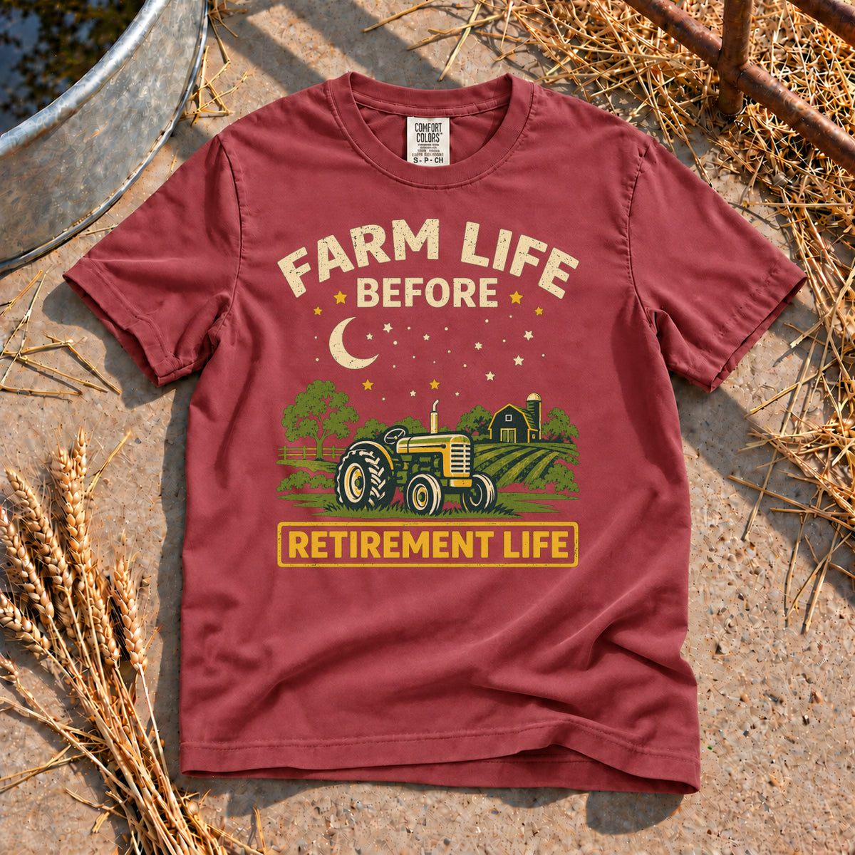 Farm Life T-Shirt in Brick