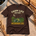 Farm Life T-Shirt in Dark Chocolate
