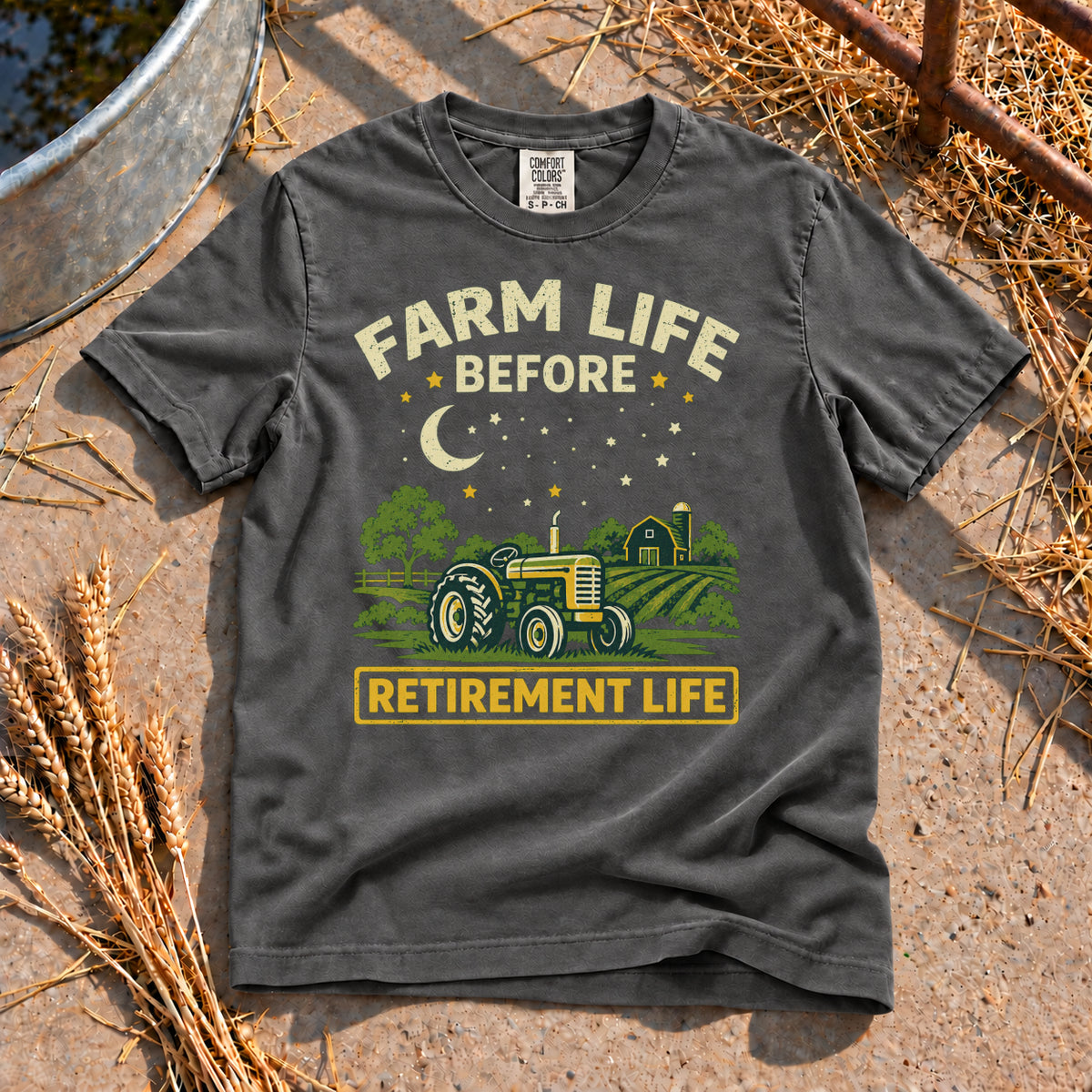 Farm Life T-Shirt in Pepper