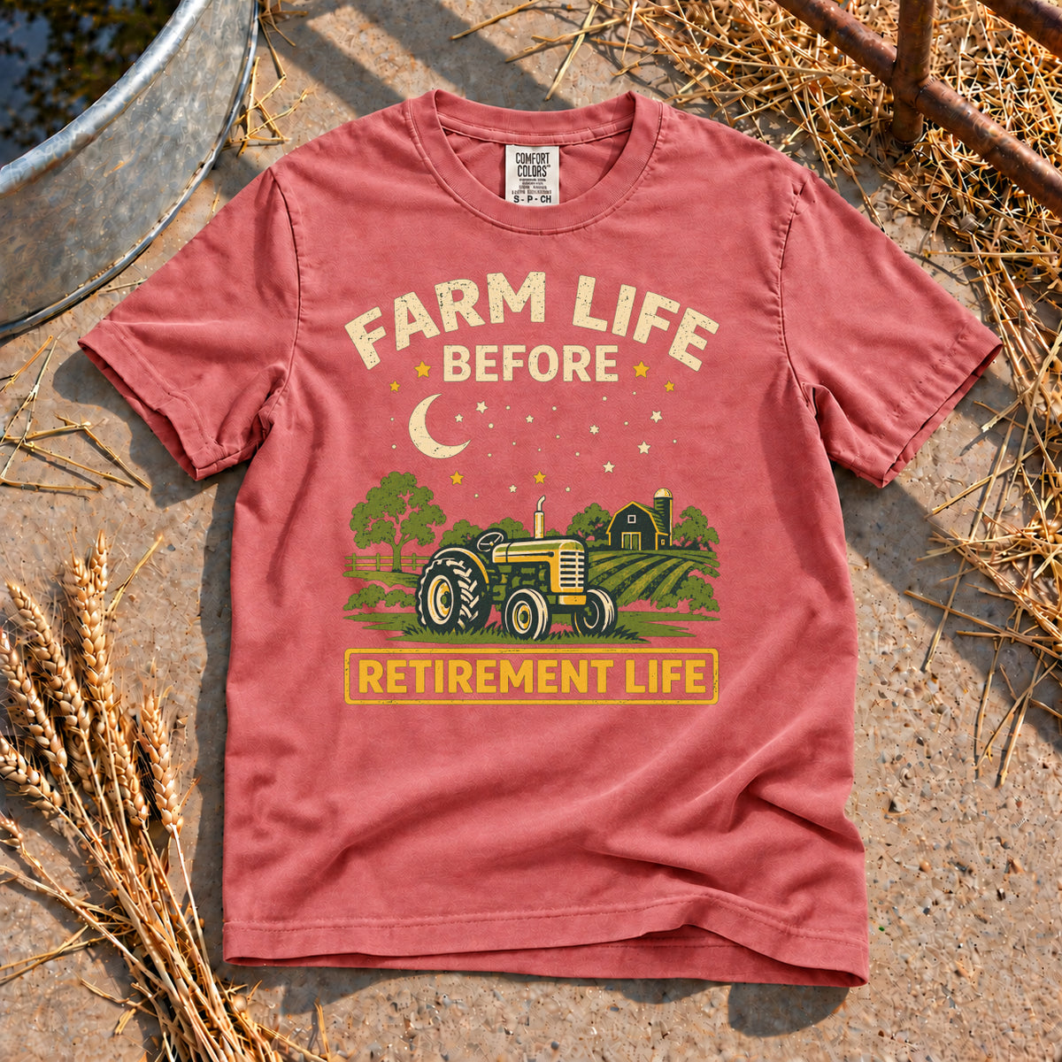 Farm Life T-Shirt in Watermelon