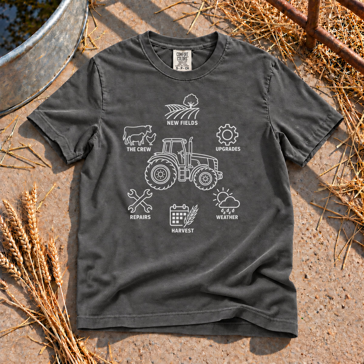 Farm Plan T-Shirt in Pepper
